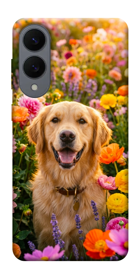 Чехол Flowery labrador для Galaxy S25 Edge