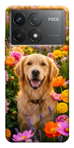 Чехол Flowery labrador для Xiaomi Poco F6 Pro