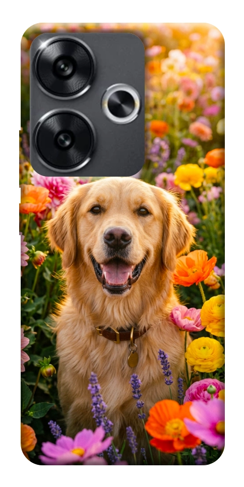Чехол Flowery labrador для Xiaomi Poco F6
