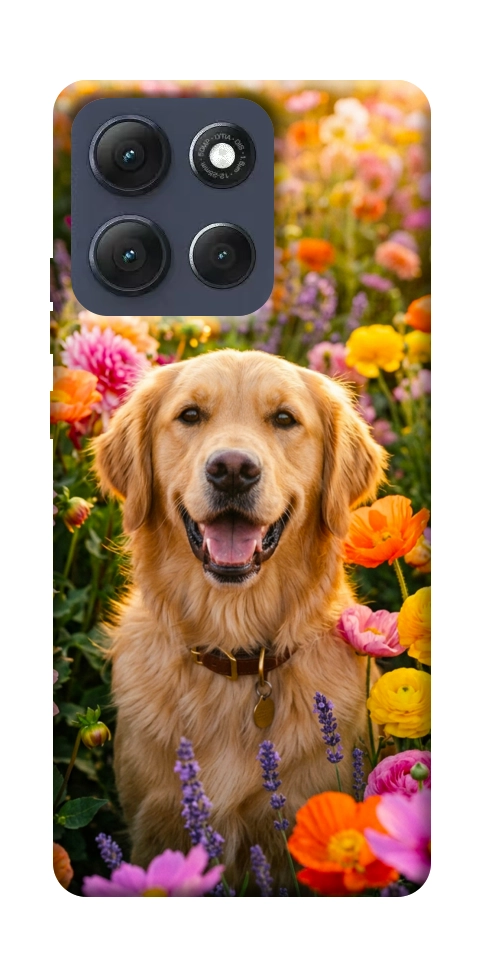 Чохол Flowery labrador для Motorola Moto G86 Power