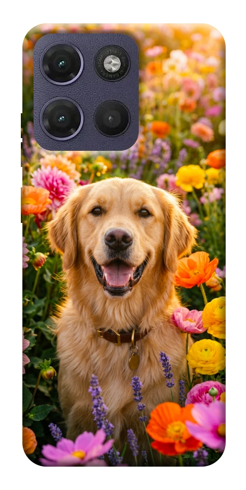 Чехол Flowery labrador для Motorola Moto G17