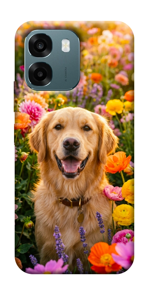 Чехол Flowery labrador для Oppo A6