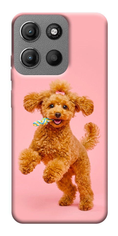Чехол Happy poodle для Motorola Moto G15 4G