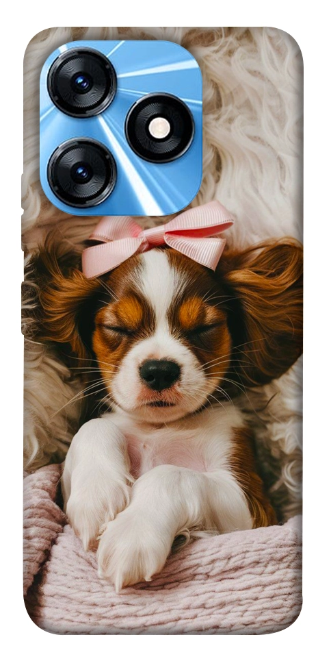 Чехол Sleepy spaniel для TECNO Spark 10