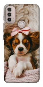 Чехол Sleepy spaniel для Motorola Moto E30