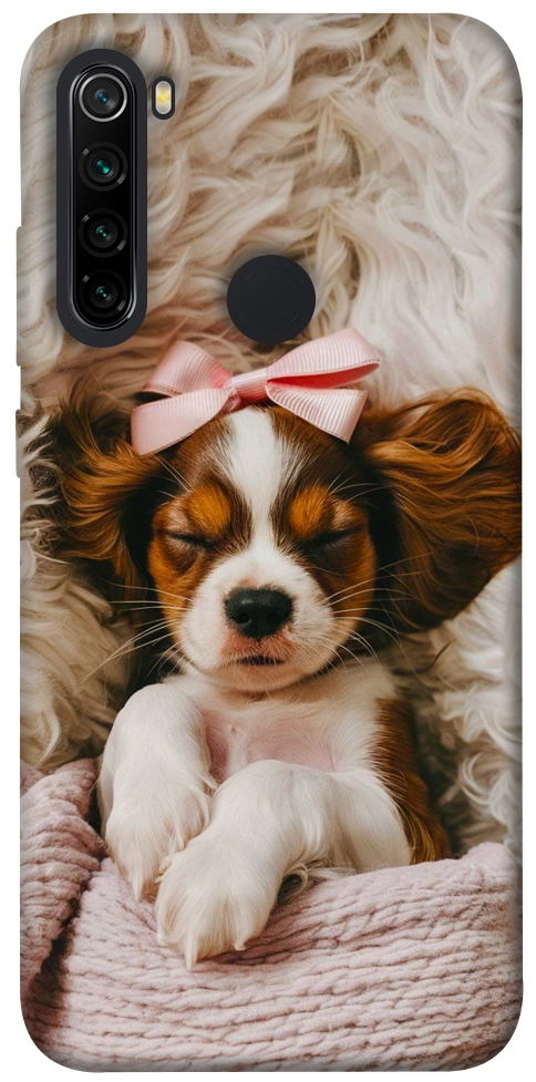 Чехол Sleepy spaniel для Xiaomi Redmi Note 8 2021