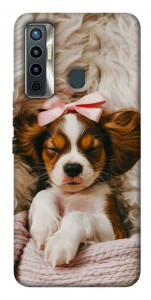 Чохол Sleepy spaniel для TECNO Camon 17