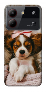 Чехол Sleepy spaniel для ZTE Blade A54 4G