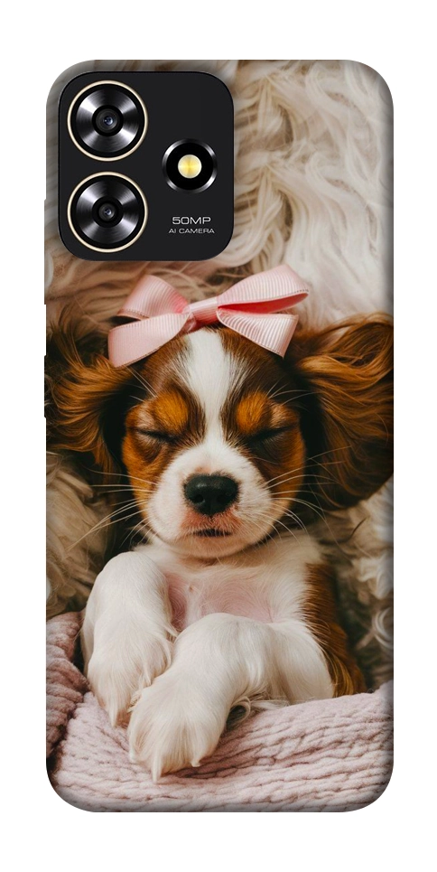 Чехол Sleepy spaniel для ZTE Blade A73 4G