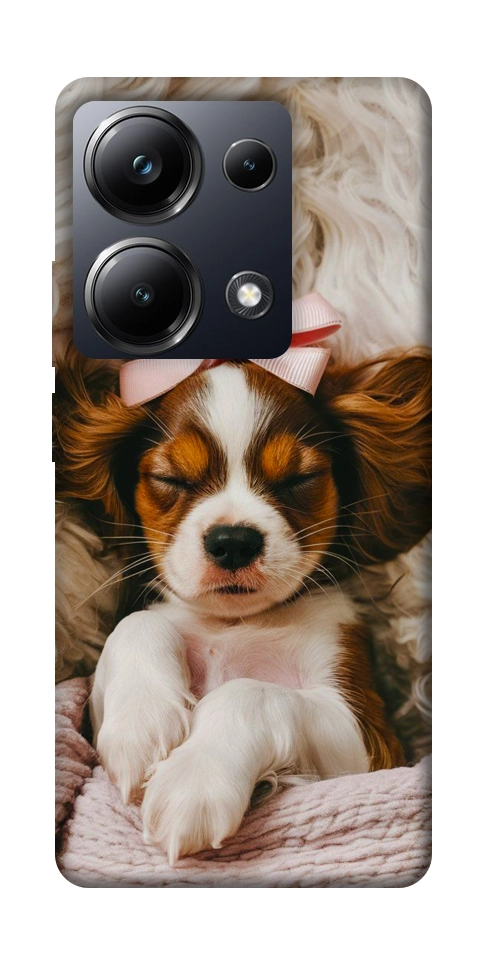 Чехол Sleepy spaniel для Xiaomi Poco M6 Pro 4G