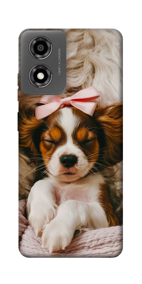 Чохол Sleepy spaniel для Motorola Moto E14