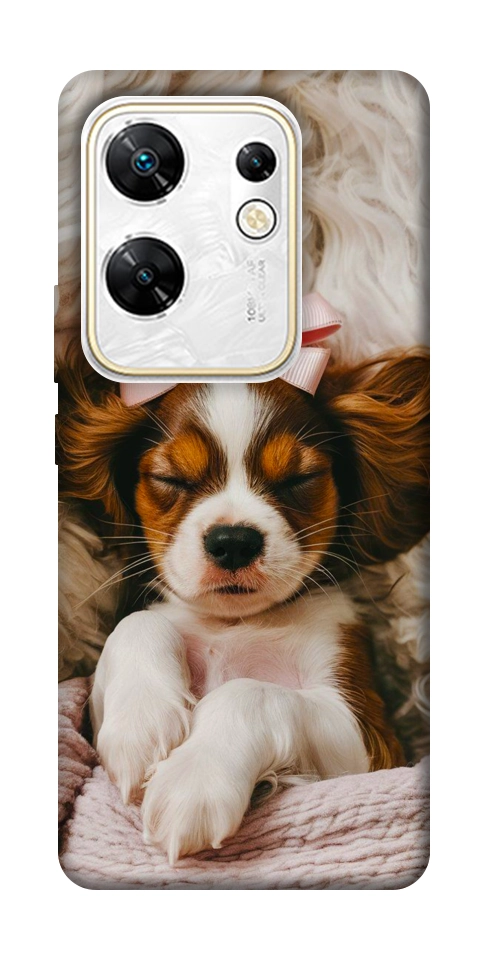 Чохол Sleepy spaniel для Infinix Zero 30 4G