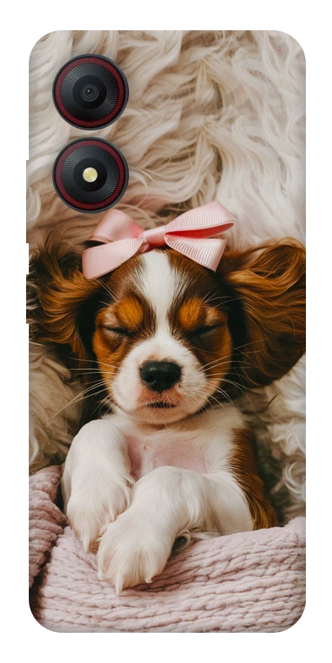 Чехол Sleepy spaniel для ZTE Blade A34 4G