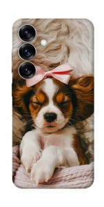 Чехол Sleepy spaniel для Galaxy S25