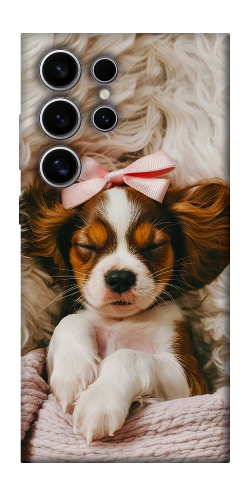 Чехол Sleepy spaniel для Galaxy S25 Ultra