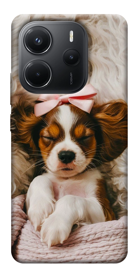 Чехол Sleepy spaniel для Xiaomi Redmi Note 14 4G (Int. version)