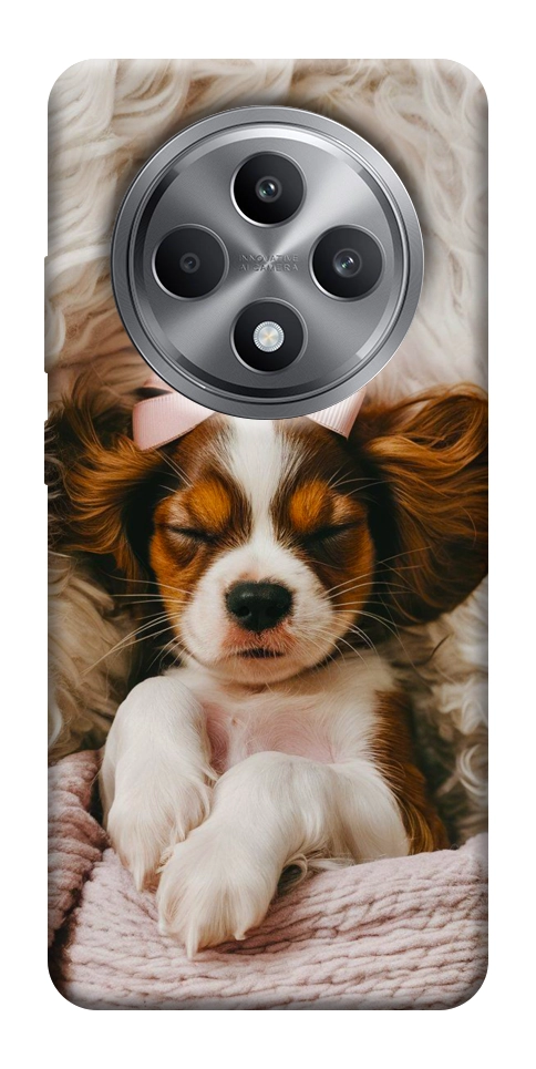 Чехол Sleepy spaniel для Oppo Reno 12 F 4G