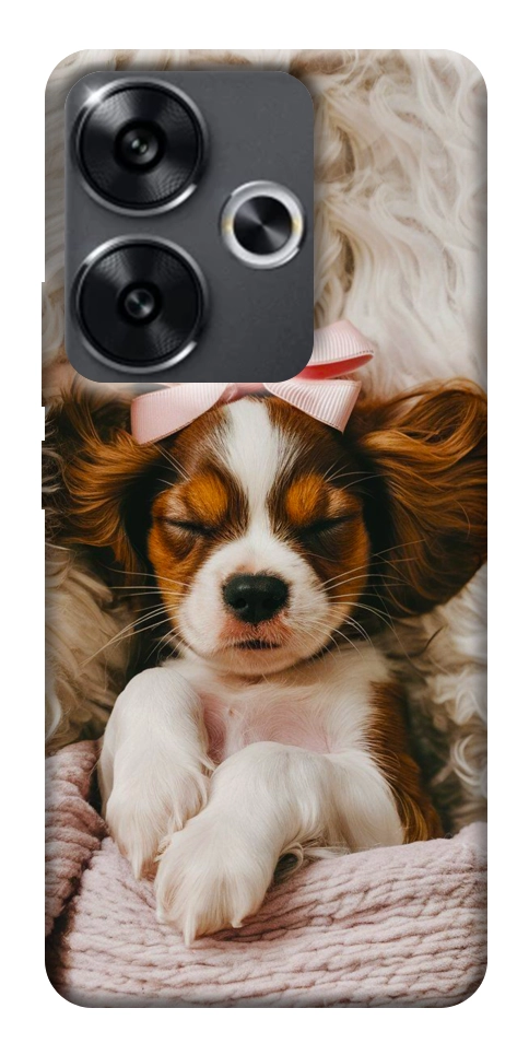 Чехол Sleepy spaniel для Xiaomi Poco F6