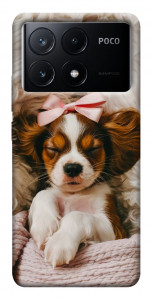 Чехол Sleepy spaniel для Xiaomi Poco X6 Pro