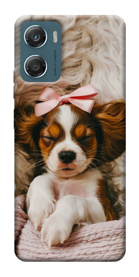 Чехол Sleepy spaniel для Motorola Moto G06