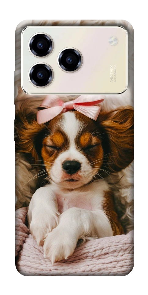 Чехол Sleepy spaniel для ZTE Blade A76 4G