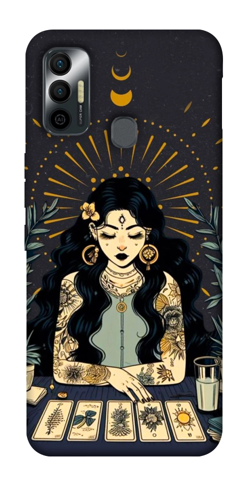Чехол Dark taror girl для TECNO Spark 7