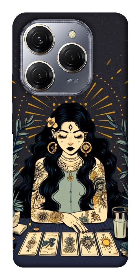 Чехол Dark taror girl для TECNO Spark 20 Pro