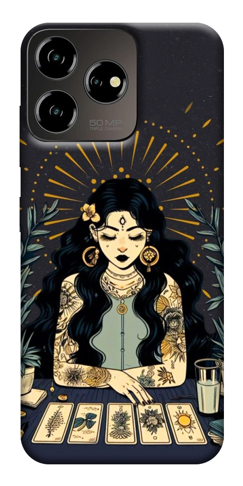 Чехол Dark taror girl для ZTE Blade V50 Design 4G