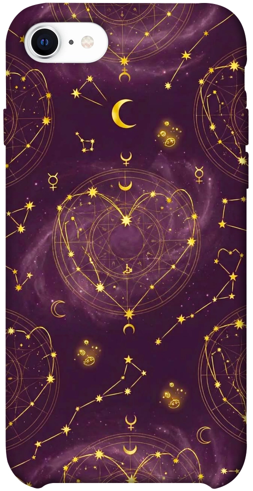Чехол Purple astrology для iPhone SE (2020)