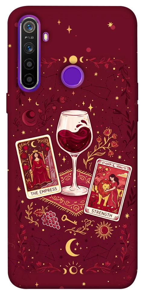 Чохол Wine card для Realme 5