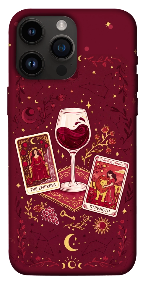 Чохол Wine card для iPhone 14 Pro Max