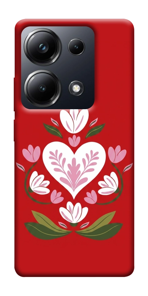 Чехол Квітуче серце для Xiaomi Poco M6