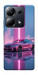 Чехол Pink neon car для Xiaomi Poco M6