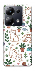 Чехол Cats pattern для Xiaomi Poco M6