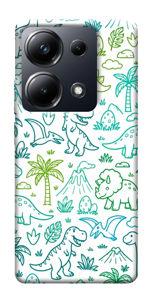 Чехол Dino pattern для Xiaomi Poco M6