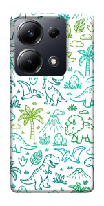 Чехол Dino pattern для Xiaomi Poco M6