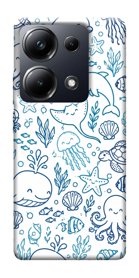 Чехол Sea pattern для Xiaomi Poco M6