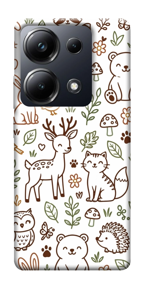 Чехол Wildlife pattern для Xiaomi Poco M6