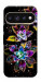Чехол Flowers on black для Google Pixel 11 Pro XL