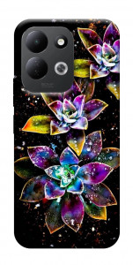 Чохол Flowers on black для Xiaomi Redmi 17