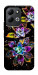 Чохол Flowers on black для Xiaomi Redmi 17