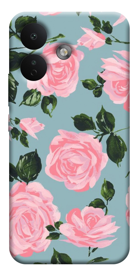 Чехол Розовый принт для Xiaomi Redmi Note 17 Pro