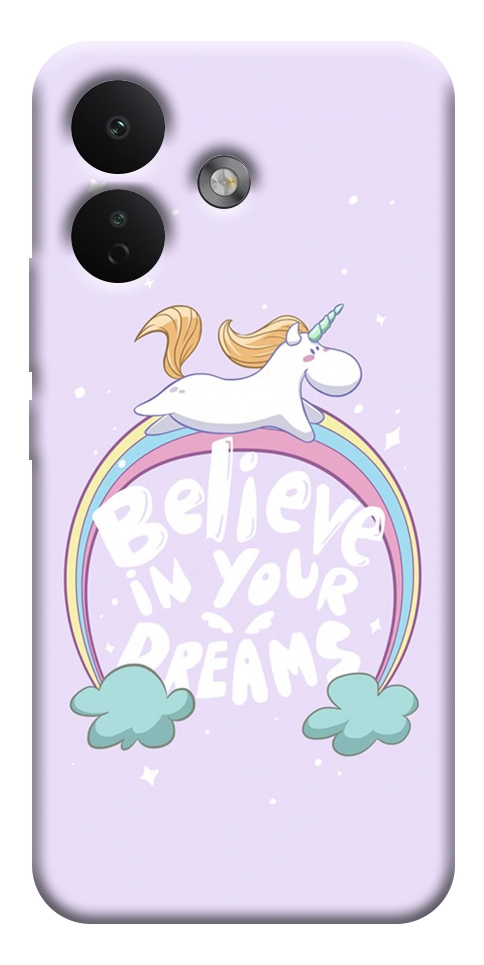 Чехол Believe in your dreams unicorn для Xiaomi Redmi Note 17 Pro
