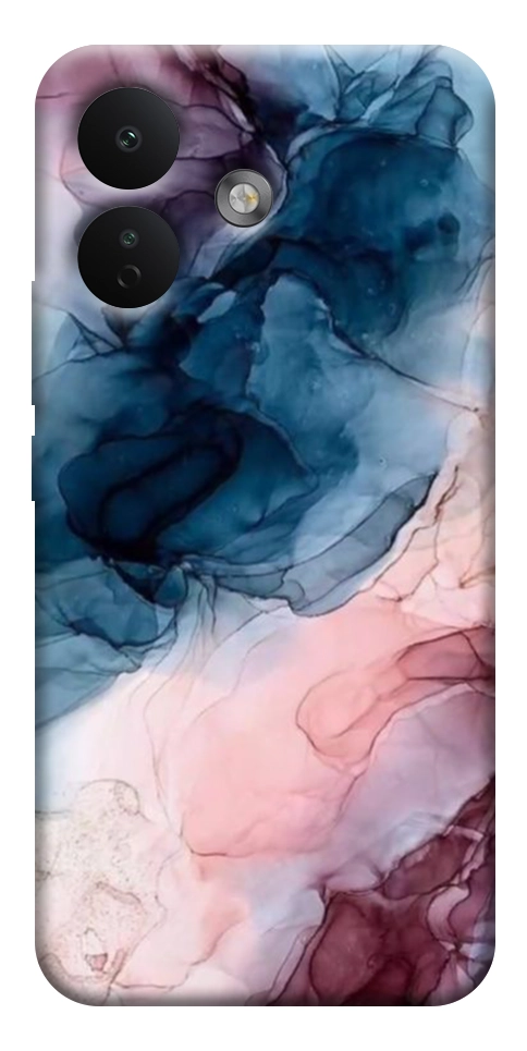 Чехол Розово-голубые разводы для Xiaomi Redmi Note 17 Pro