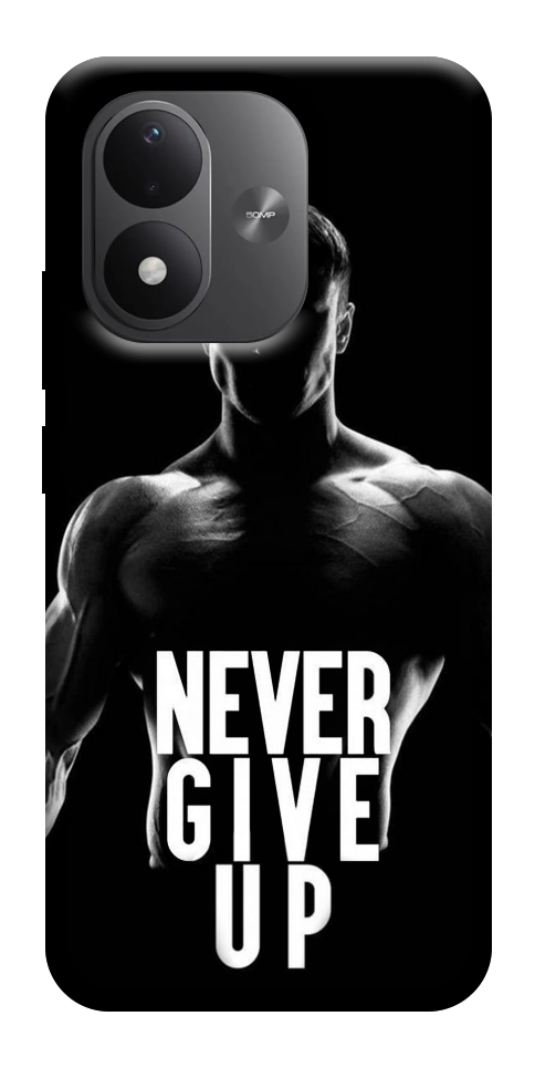 Чехол Never give up для Xiaomi Redmi Note 17
