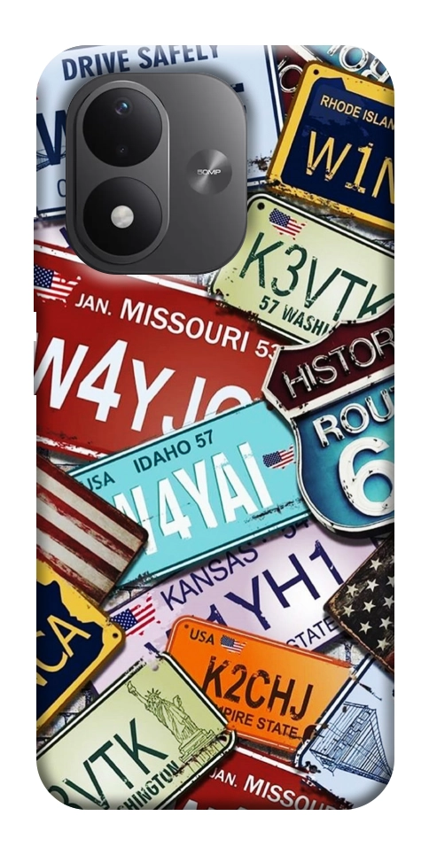 Чехол License plate для Xiaomi Redmi Note 17