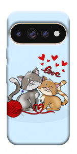 Чехол Два кота Love для Google Pixel 11 Pro XL