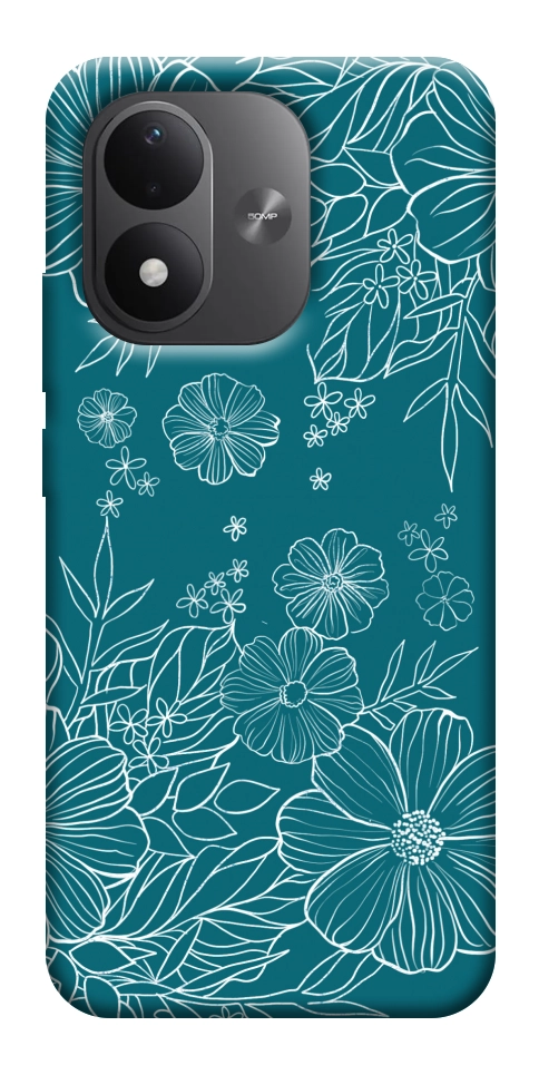 Чехол Botanical illustration для Xiaomi Redmi Note 17