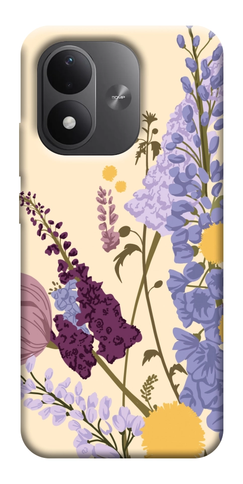 Чехол Flowers art для Xiaomi Redmi Note 17