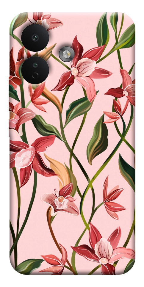 Чехол Floral motifs для Xiaomi Redmi Note 17 Pro